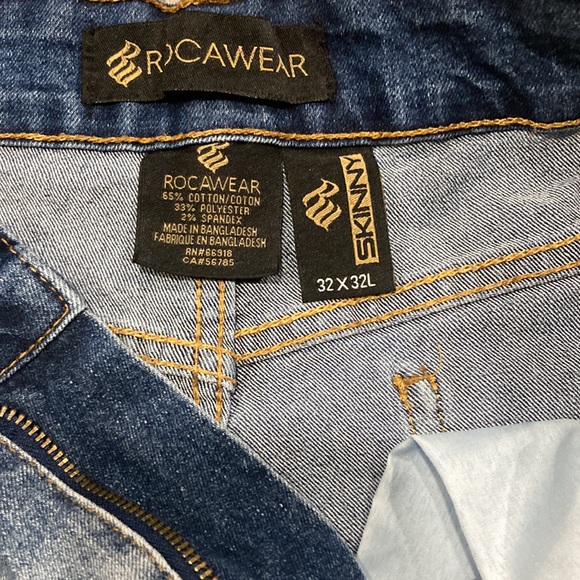 Rocawear Light Blue skinny Stretch Jeans - Picture 3 of 4